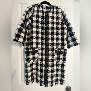 Black & white Zara tweed dress. Size Large.